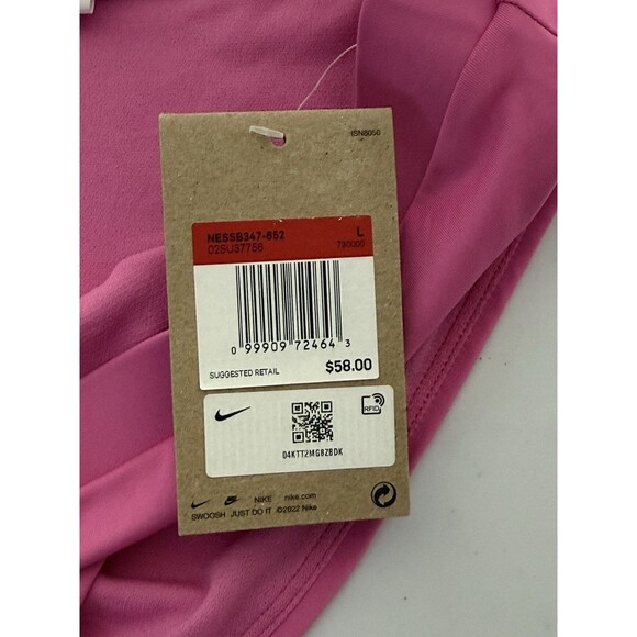 NEW Nike Womens‎ High Waist Bikini Swim Bottoms Pink Size Large Beach Summer - Picture 6 of 10